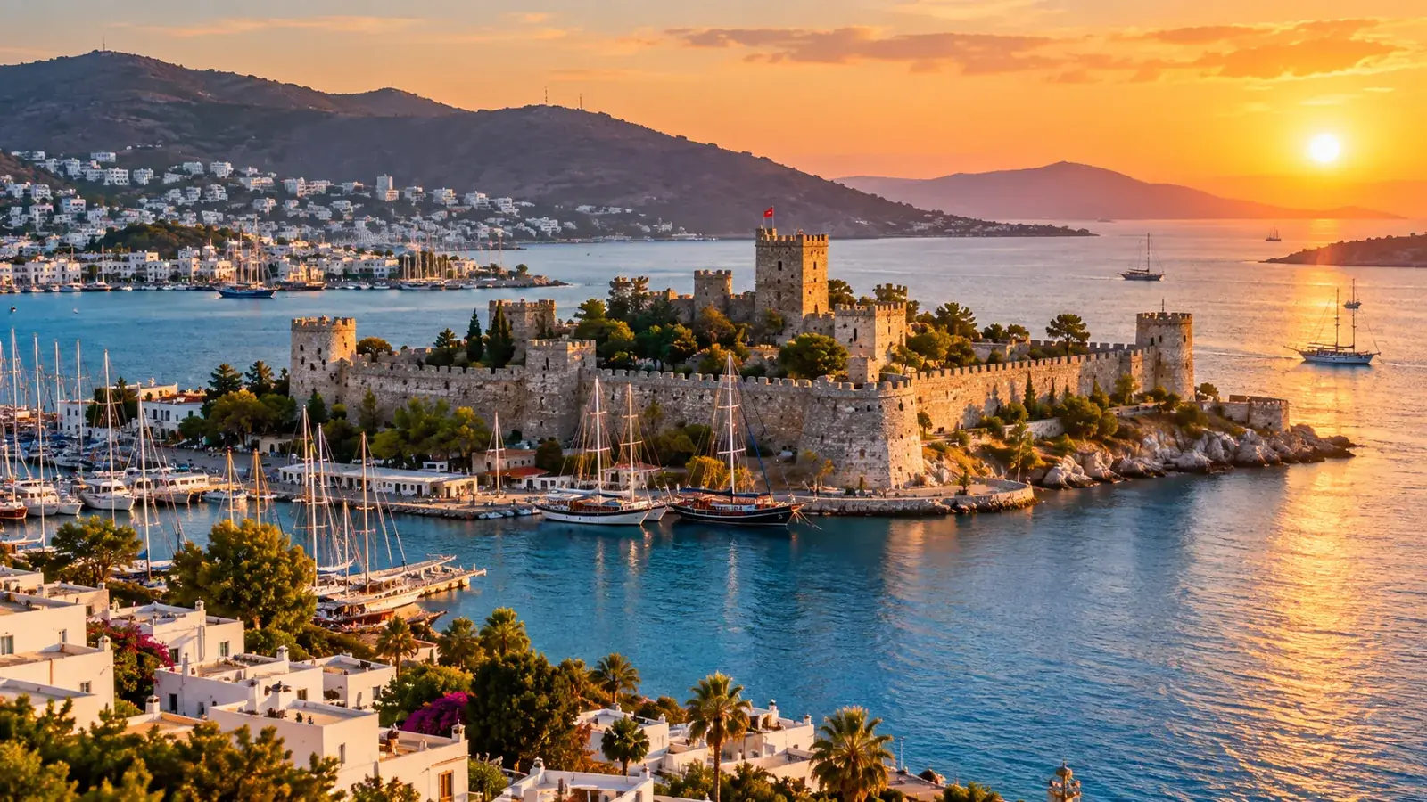 Bodrum Castle beside the harbour in Bodrum