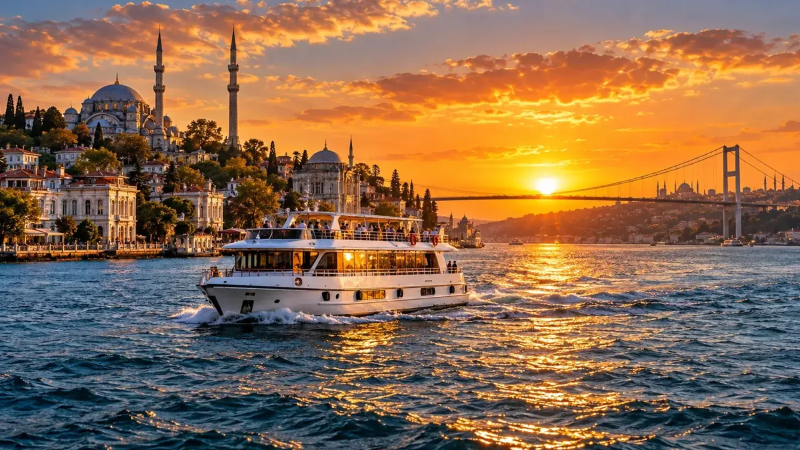 Bosphorus sunset cruise in Istanbul