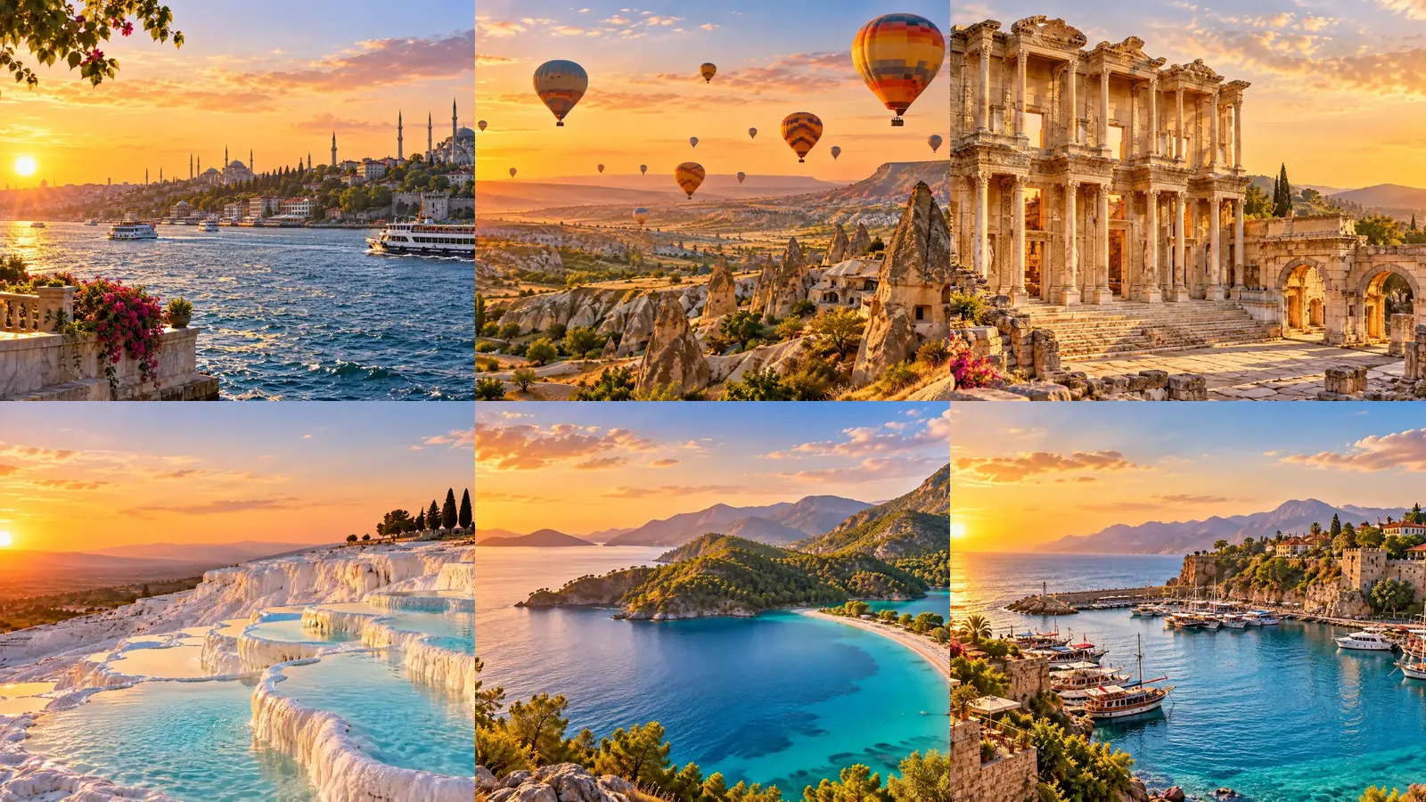 Istanbul, Cappadocia, Ephesus, Pamukkale, Fethiye and Antalya on a two-week Turkey trip