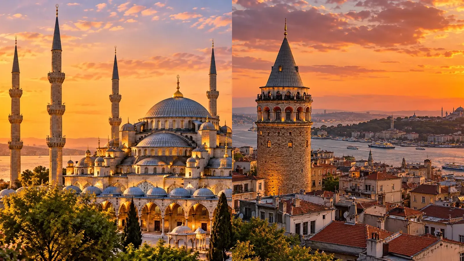 Sultanahmet and Taksim comparison for where to stay in Istanbul