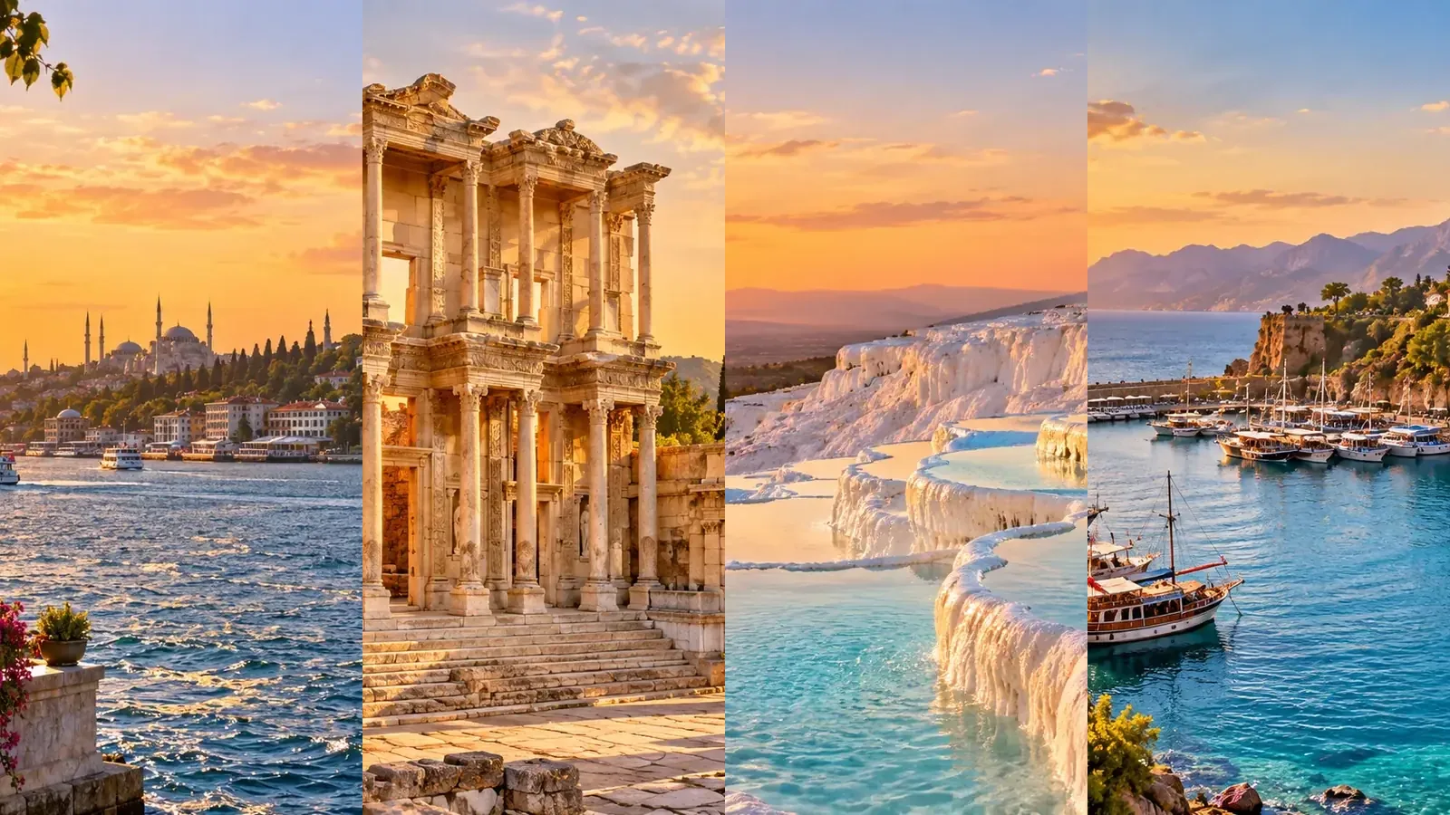 Turkey itinerary from Istanbul to Antalya via Ephesus and Pamukkale