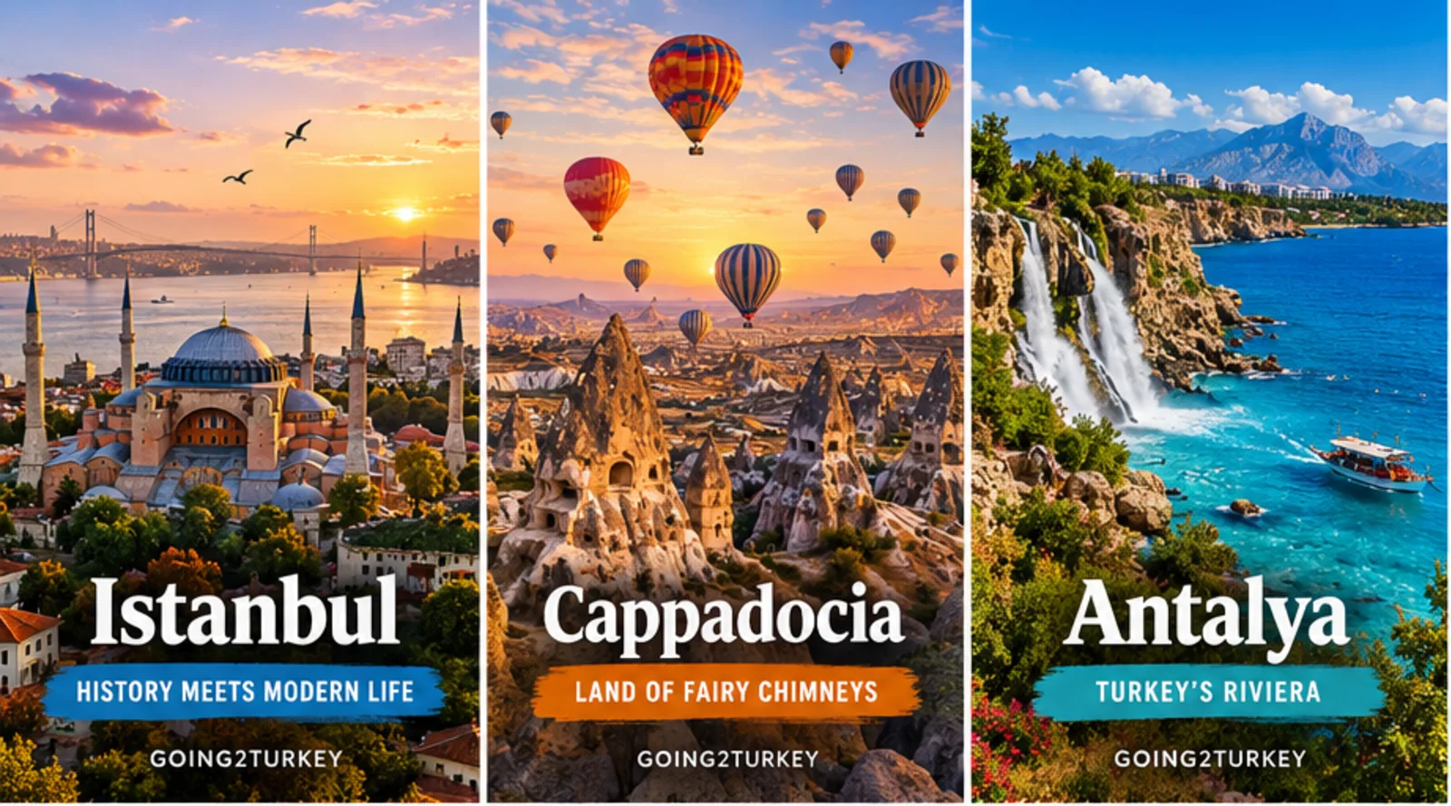 Istanbul, Cappadocia and Antalya highlights on a Turkey itinerary