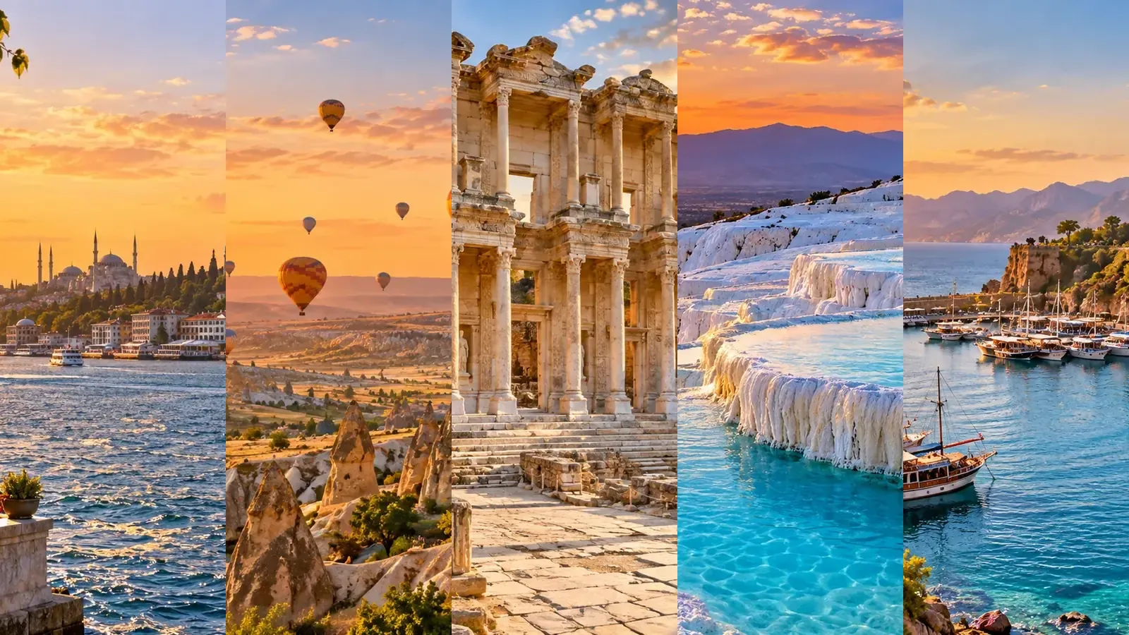 Istanbul, Cappadocia, Ephesus, Pamukkale and Antalya Turkey itinerary