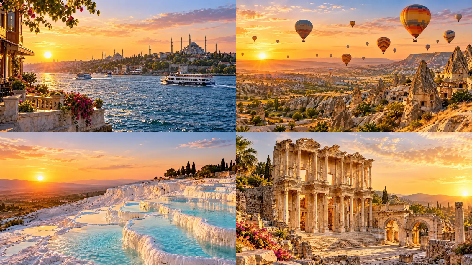 Istanbul, Cappadocia, Pamukkale and Ephesus on a Turkey itinerary without a car