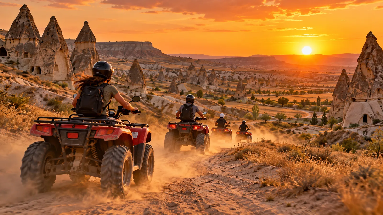 Cappadocia ATV sunset tour through fairy chimneys