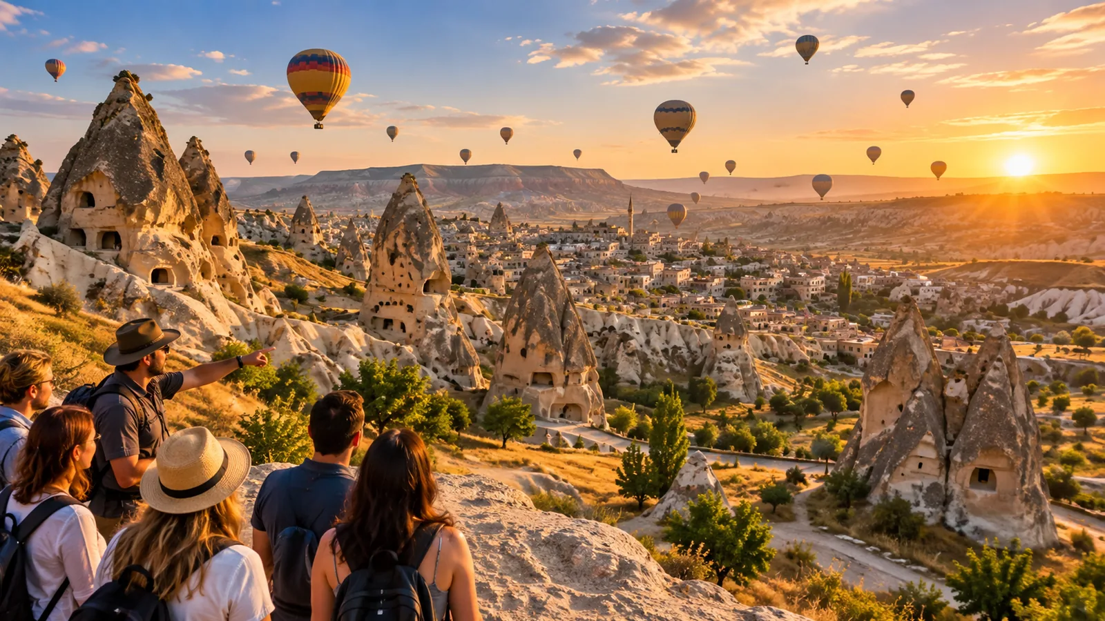 Cappadocia hot air balloon tour at sunrise