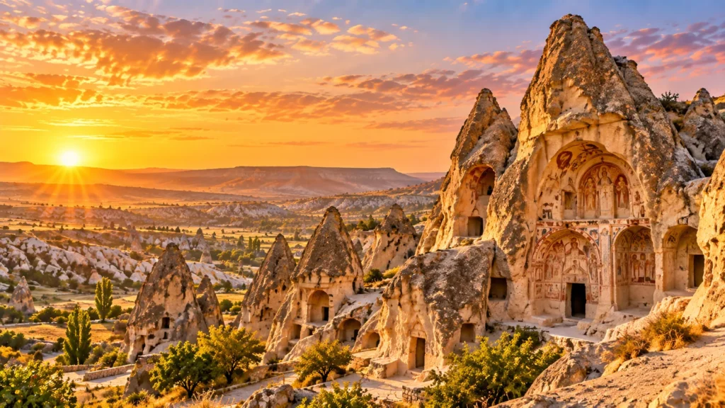 Goreme Open Air Museum rock churches in Cappadocia