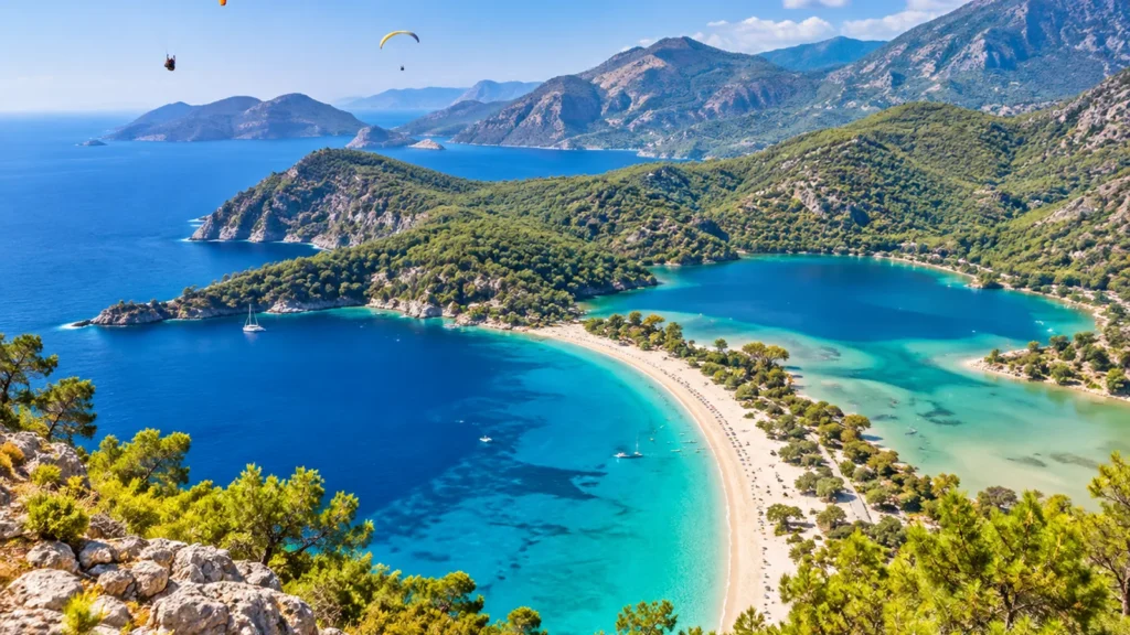 Oludeniz Blue Lagoon seen from above
