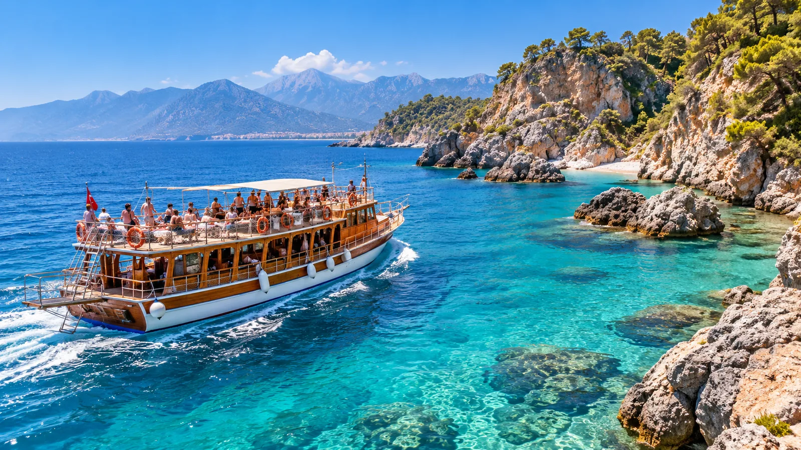 Suluada Island boat tour from Antalya and Kemer