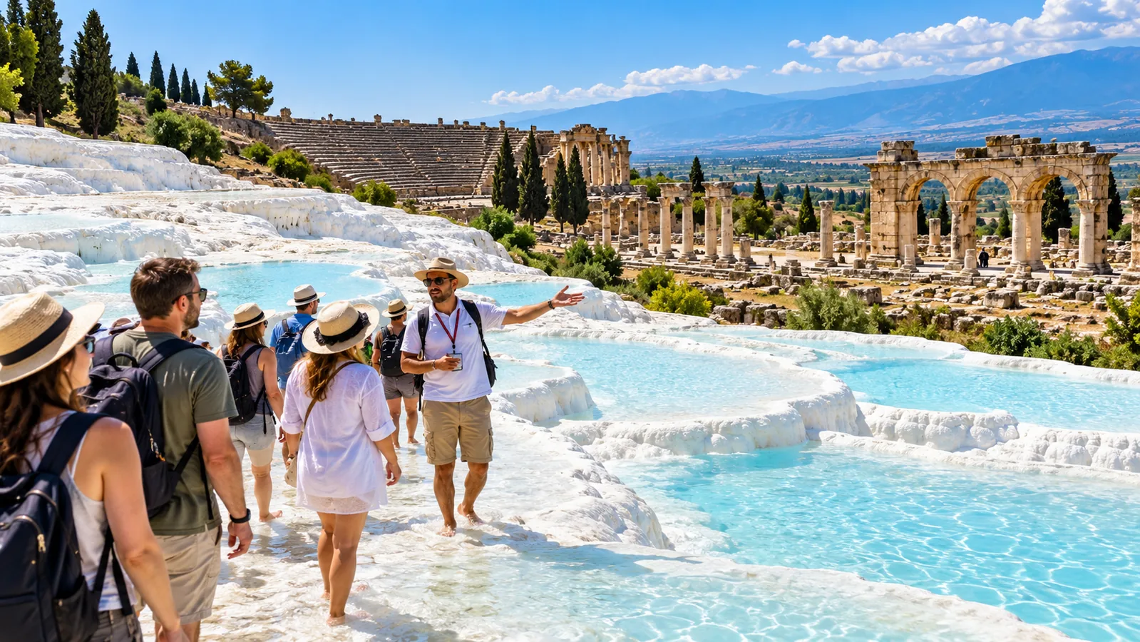 Pamukkale and Hierapolis guided day tour
